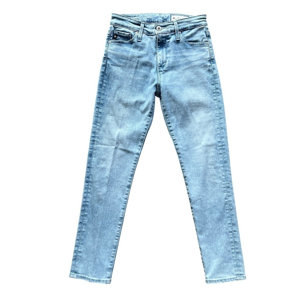 AG Adriano Goldschmied Anthropologie The High Rise Denim Stevie Ankle Jeans